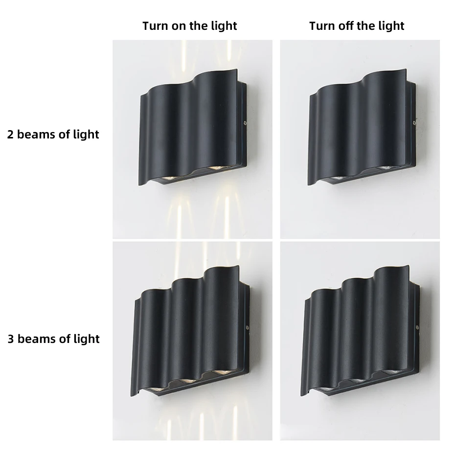 Новинка 2024 внешняя настенная лампа в скандинавском стиле водонепроницаемый