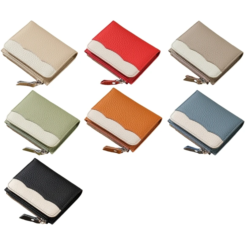 Маленький кошелек для женщин блокирующий футляр монет из искусственной кожи ecure