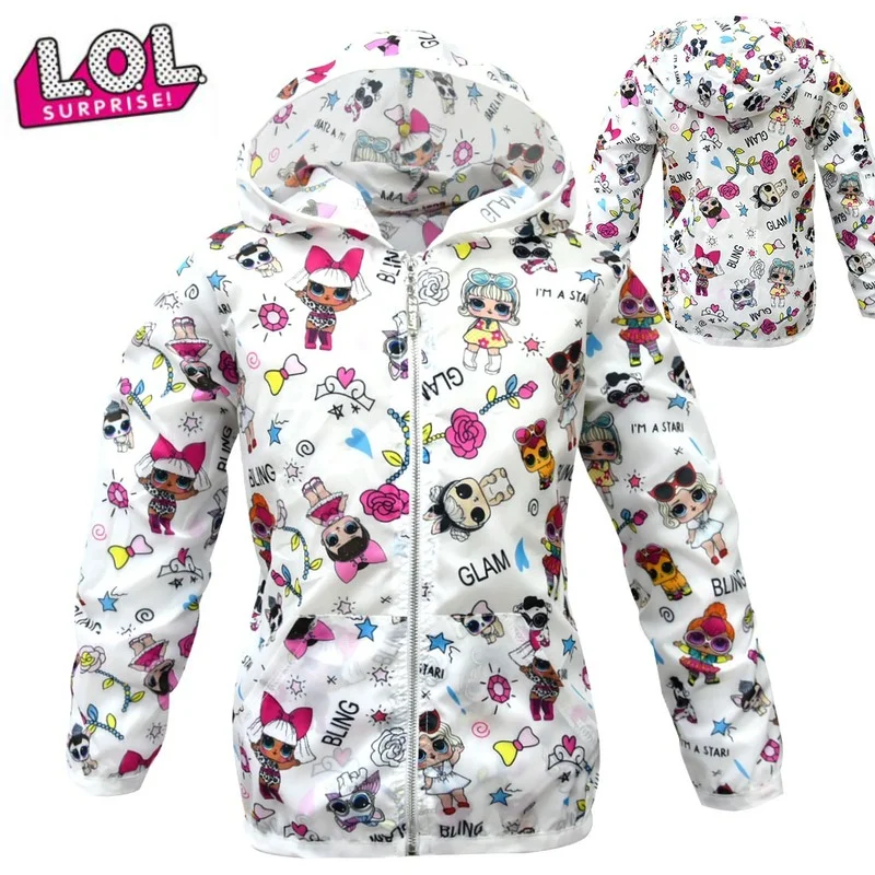 

Новая модная детская летняя одежда для защиты от солнца Lol Surprise Doll, куртка для защиты от солнца с капюшоном для девочек, детская одежда для де...