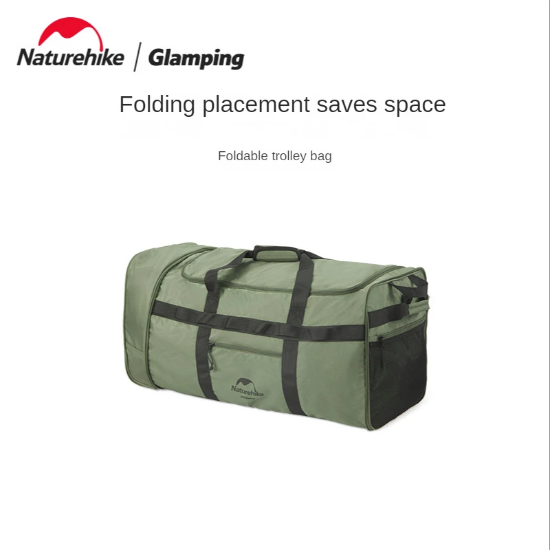 Naturehike Outdoor Camping Foldable Tug Bag Portable Travel Storage Trolley bag Case folding bag 88L