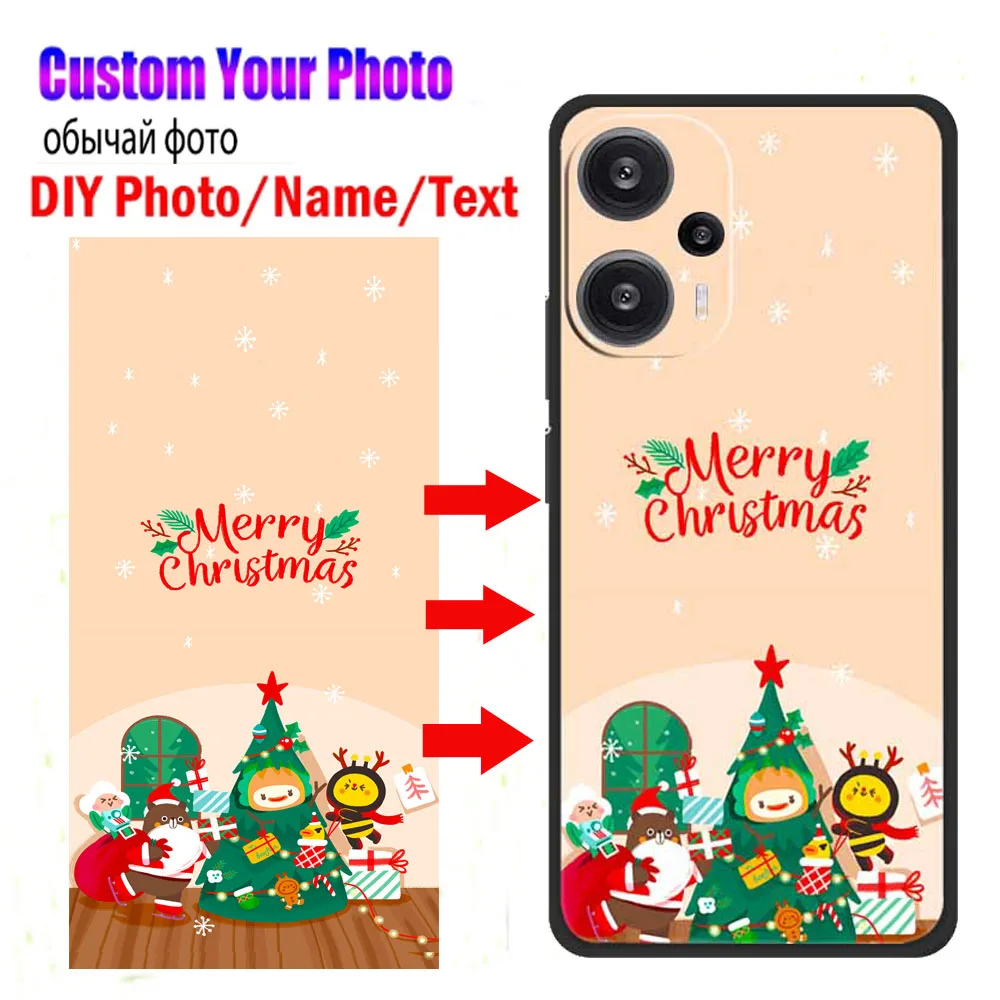 Индивидуальные чехлы для телефонов Xiaomi Poco F5 X5 Pro силиконовый чехол сделай сам