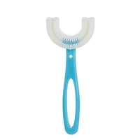 silicone soft fur for home toothbrush children 360 degree u shape baby teeth clean infant u shape for home