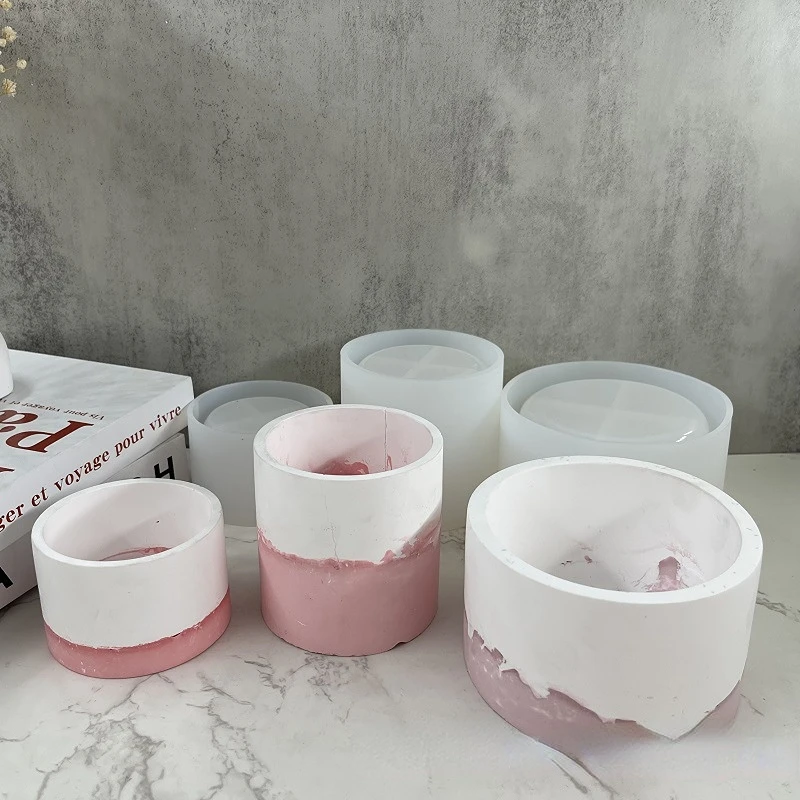 Круглая форма для цветочного горшка мясистый цветочный горшок силиконовая