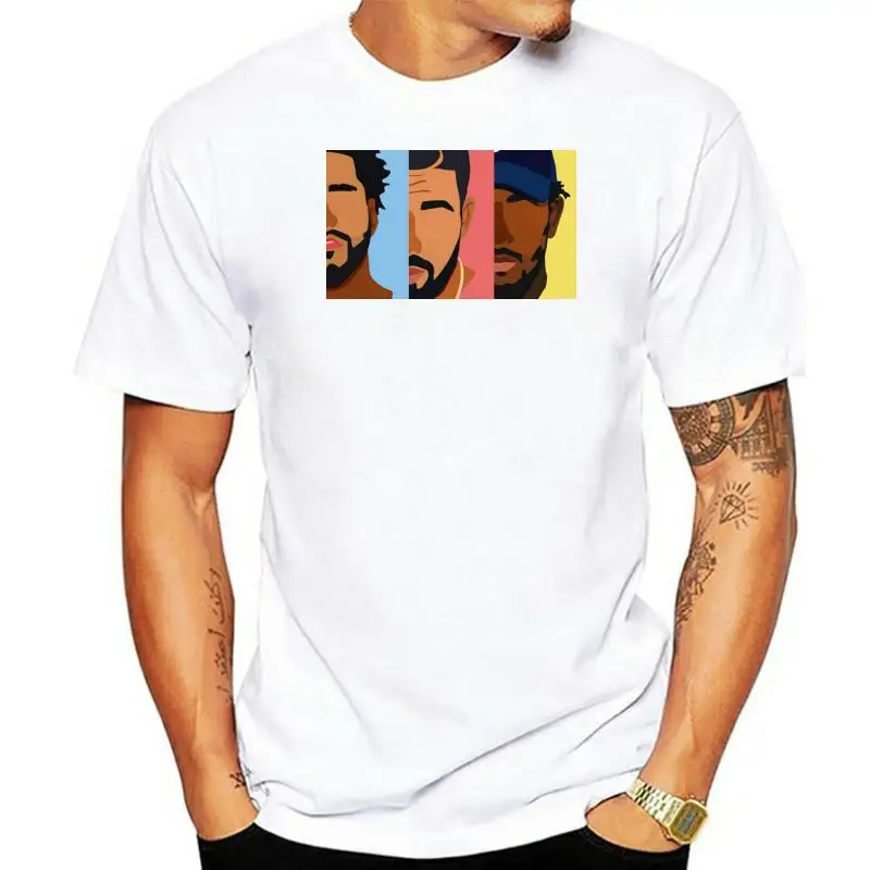 

Drake J Cole Kendrick Lamar Hip Hop Men's T-shirts Fashion Cool Design Men Cotton T-shirt Streetwear Rap Rock Aesthetic Clothes