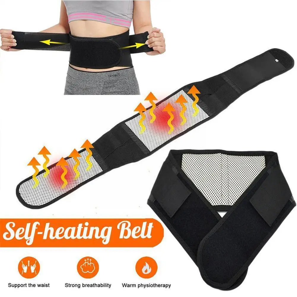 

Tourmaline Waist Brace Support Belt Band Self Heating Lower Waist Waist Back Lumbar Bandage Magnetic Belt Therapy Supports W3T0