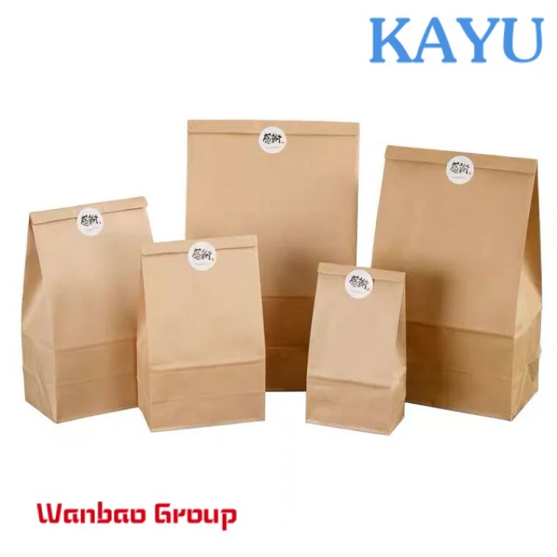 Wholesale Cheap Packing Bags for Food Bread Kraft Paper Bag Paper Bakery Bags Custom