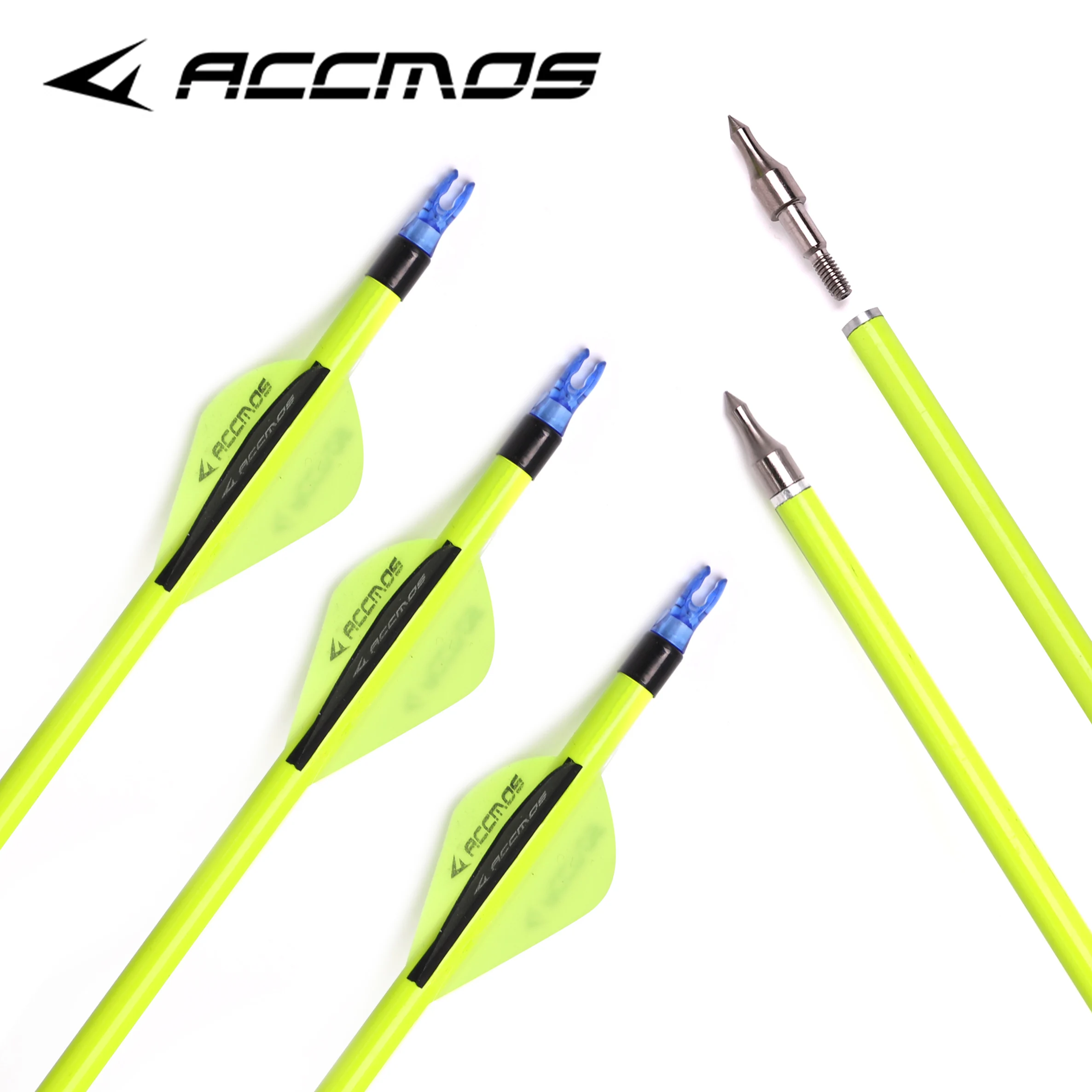 

12pc ID6.2 Archery Spine 300-600 Mixed Carbon Arrow for Recurve/Compound Bows Archery Hunting