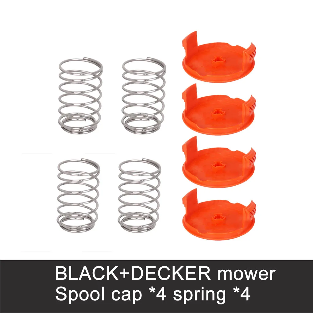 

4 Sets Spool Caps Springs Accessories Kit Mower Component Grass Trimmer Repair Part Replacing Accessory Body Parts