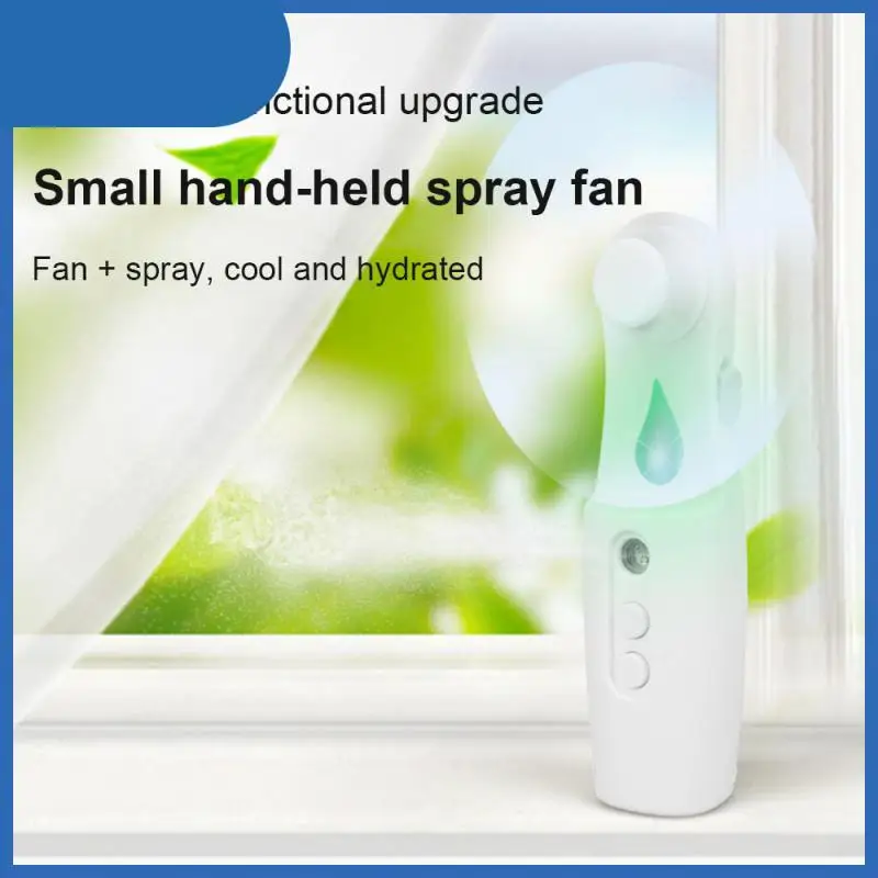 

With Water Meter Spray Small Fan Portable Handheld Small Fans Space Saver Two-in-one Fan Water Replenisher Portable Neck Fan