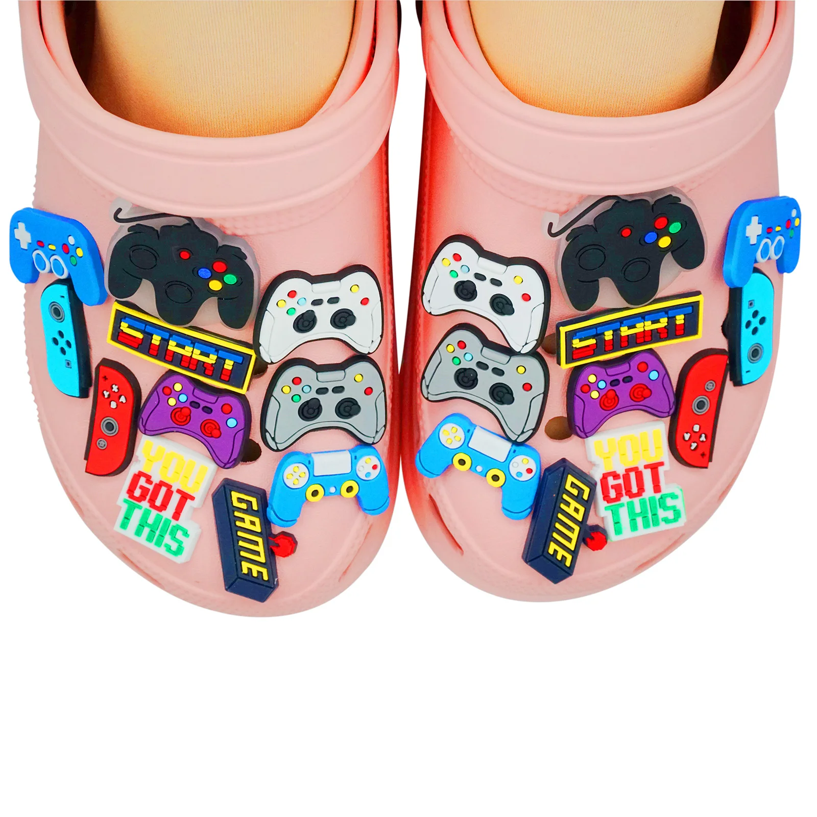 1 шт. обувные шармы для игр геймпад начинающих игры NS застежки обуви с орнаментом