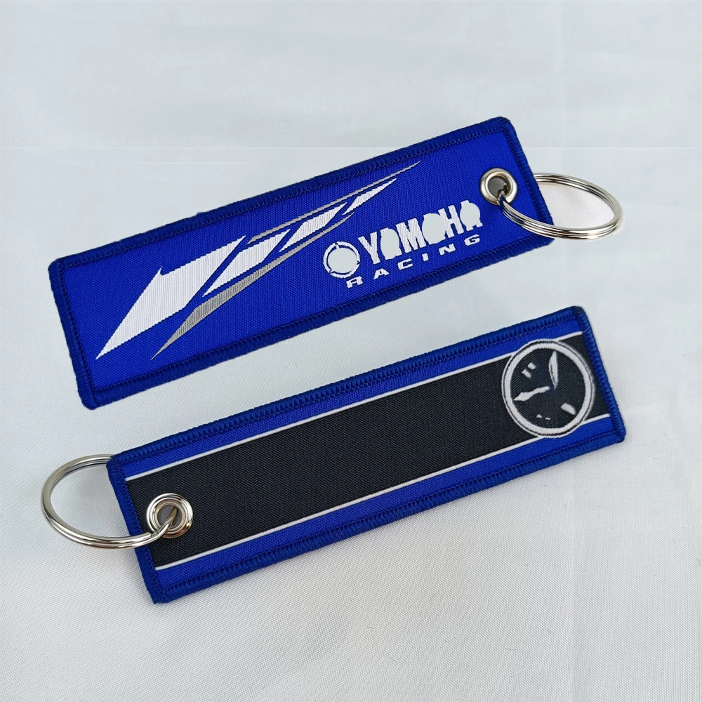 

Motorcycle Fabric Keychain Key Ring Blue Key Tag Racing for Yamaha Japan Style Man Moto Accessories Gadgets