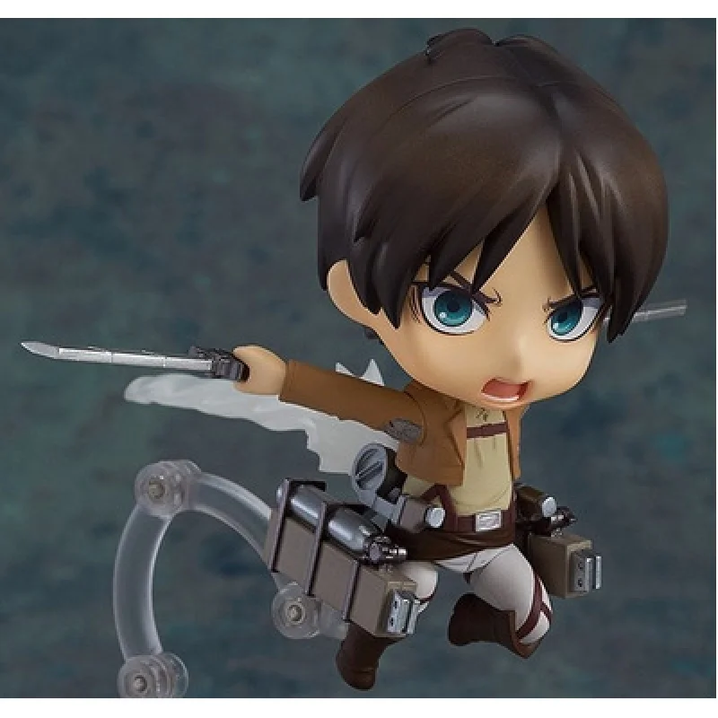 

10Cm Attack On Titan Anime Figure Eren Jaeger Q Version Model Action Figure Kawaii Nendoroid Figurine Toys Gift