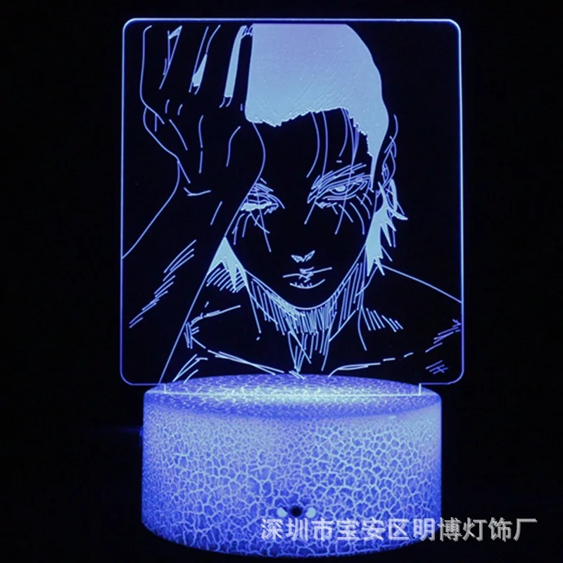 

Attack on Titan 3d Night Lights Anime Eren Jaeger Figure Led Light Square Lamp Creative Acrylic Exquisite Birthday Decorations