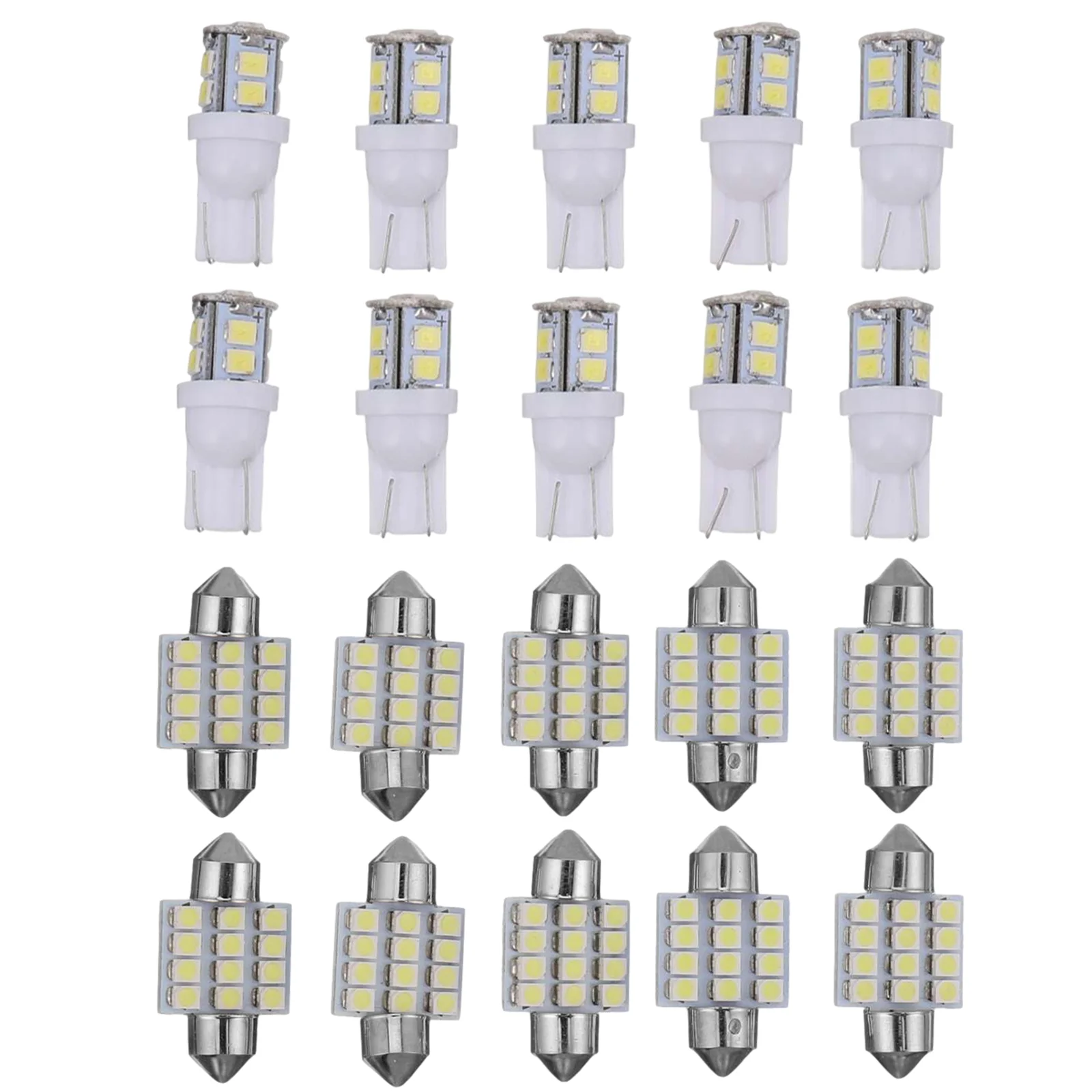 

20pcs Car Aluminium Alloy Interior Lamp LED Light Auto Lamp for Lighting Automobile