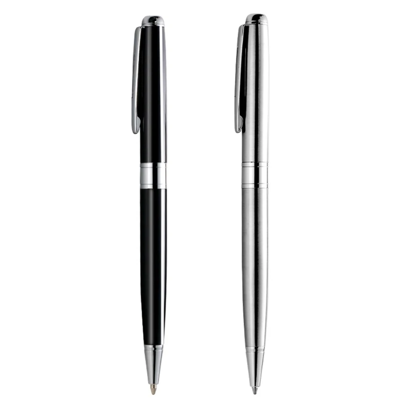 

2022 New Ballpoint Pen Bullet Nib Metal Pen Clip Business Signing Pen Metal Signature Pen Twist to Open Close for Office Hotel