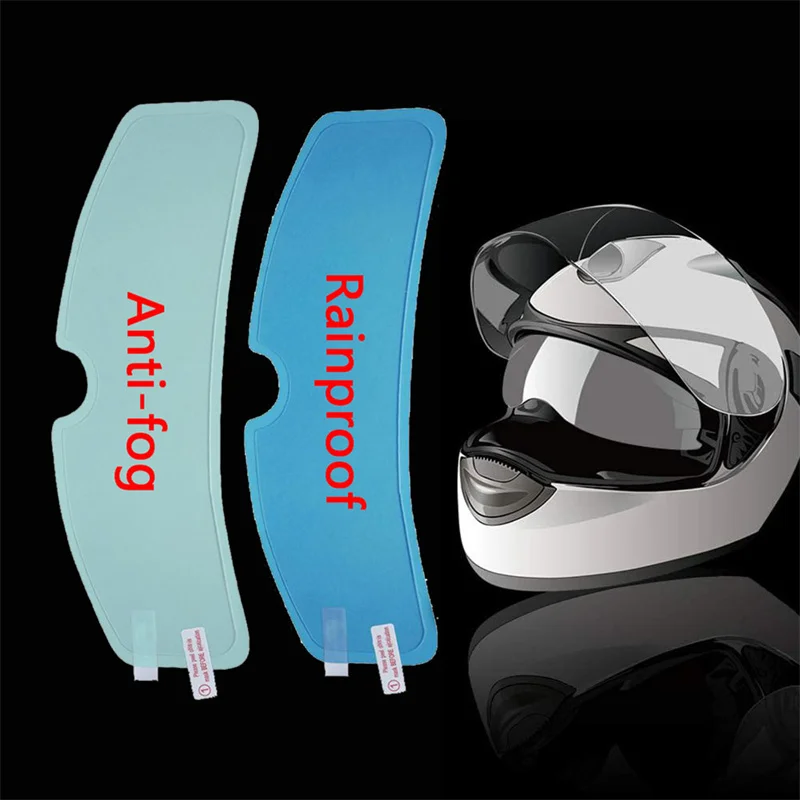 Universal Motorcycle Helmet Anti-fog Film Helmet Rainproof Lens For Motorcycle Visor Fog Resistant Motor Racing Accessories
