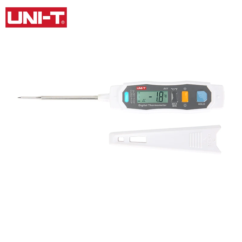 UNI-T зонд кухонный цифровой термометр для пиццы, мяса, гриля, барбекю -40-250 градусов (art.: 3920ced4d62bc) - 3920ced4d62bc