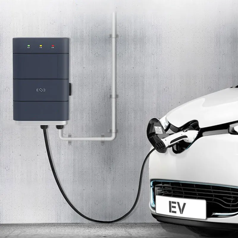

Wall mounted CCS1 CCS2 CHAdeMO 7kw 32a electric car auto ac charge station