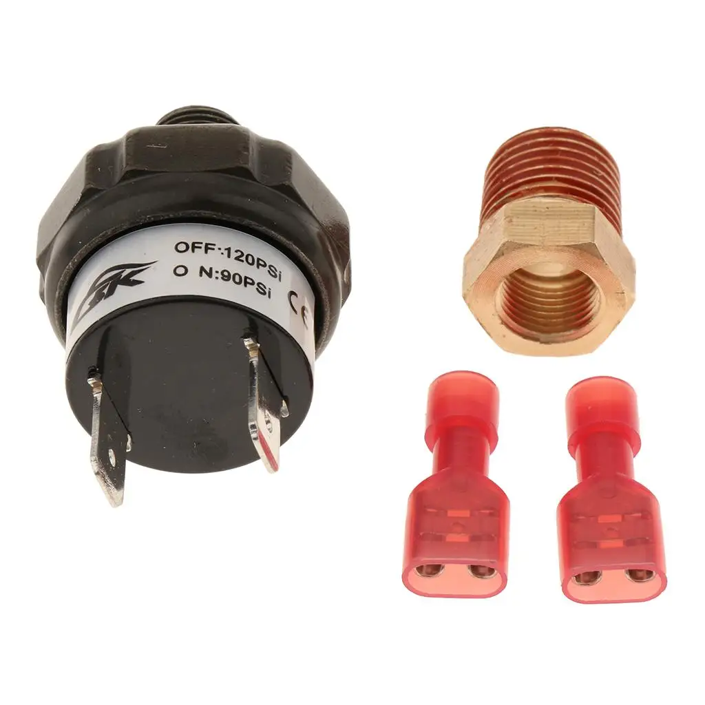 

12V Heavy Duty 90-120 PSI Pressure Switch Tank Mount for 12 Compressor Air Presssure