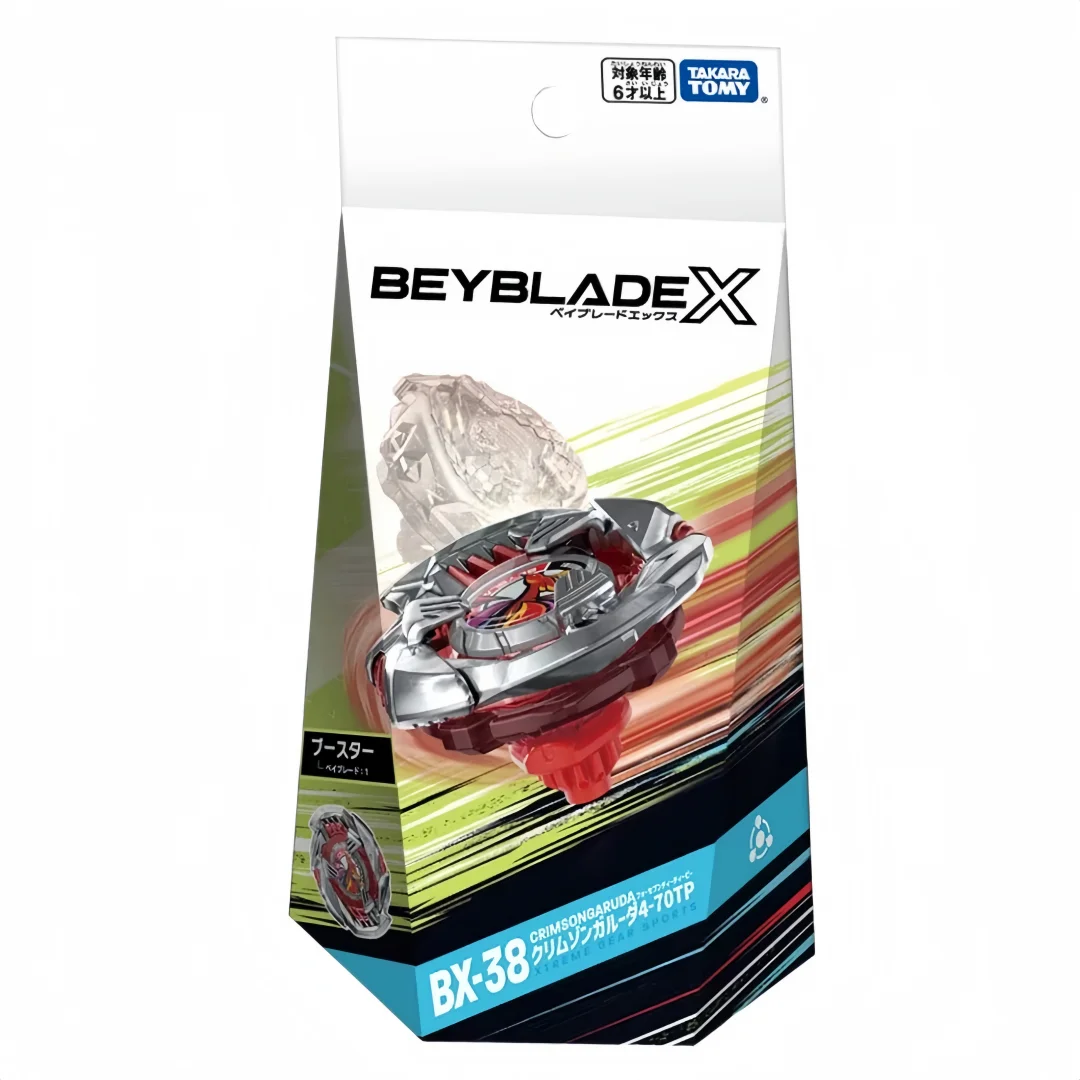 Фото ПОДЛИННЫЙ Beyscollector TAKARA TOMY BEYS BX-38 Battle X Booster Crimson Garuda 4-70TP С оригинальным упаковочным набором №1