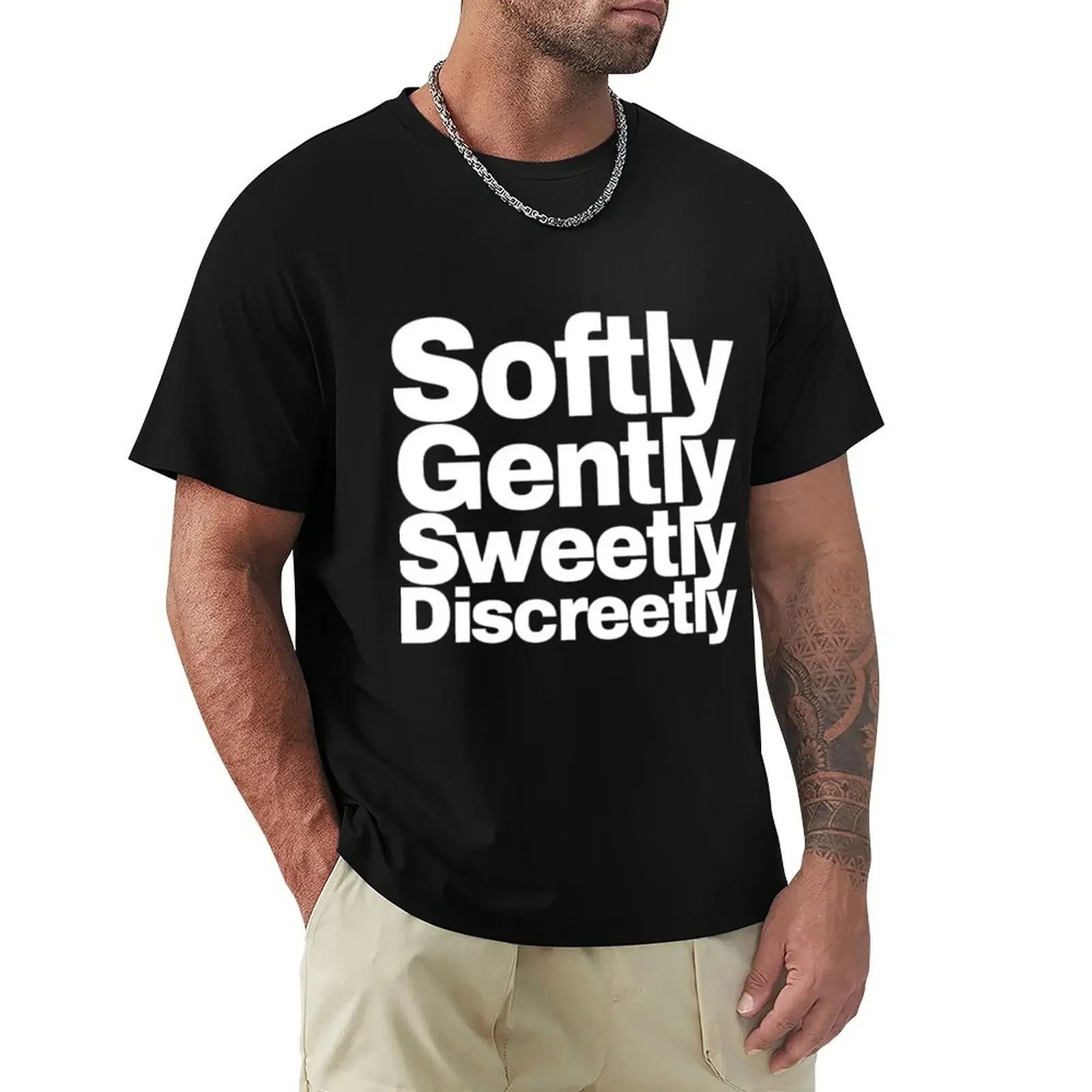 Футболка Softly Delently Sweetly Discreetly- Tenacious D рубашка на заказ винтажная футболка с