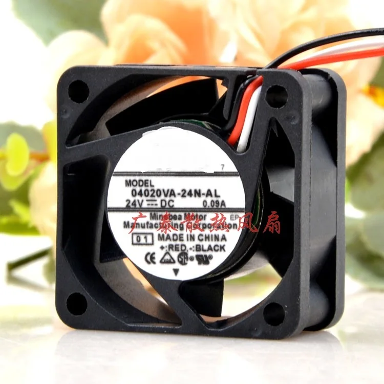 

Brand new original 04020VA-24N-AL 4020 4cm 24V 0.09A fan
