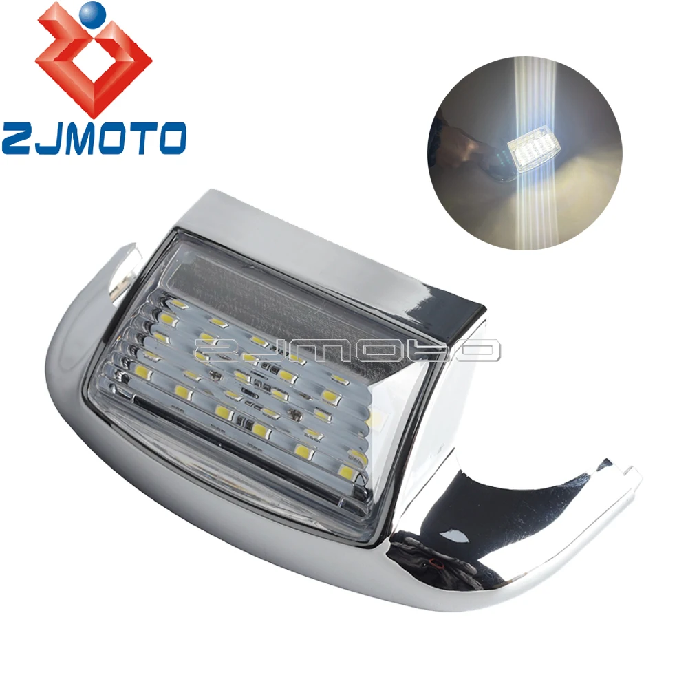 

Наконечник для переднего и заднего крыла мотоцикла со светодиодной подсветкой, брызговик для Harley Heritage Softail Road King Electra Glide FLHS FLHT 1980-13