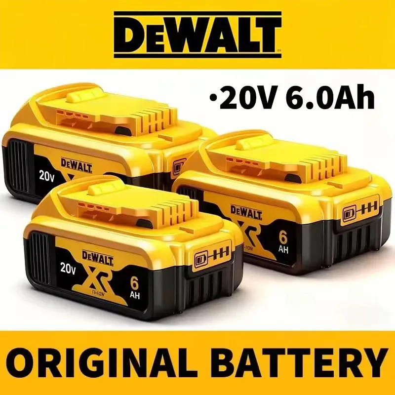 Фото Оригинальный аккумулятор DeWALT 20В/6000мАч для DCB606 DCB205 DCB206 DCB209 DCB182. Быстрая доставка электроинструментов DeWALT авиаперевозкой. №1