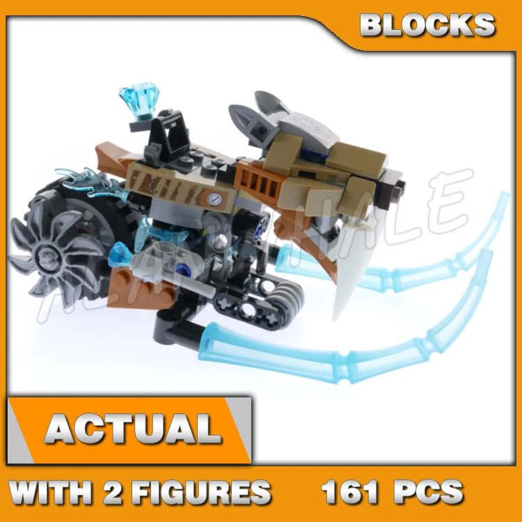 161 шт. Chima Ice Strainor's Saber Cycle Scout Flyer Frost Blader CHI 10350 Строительные блоки игрушки