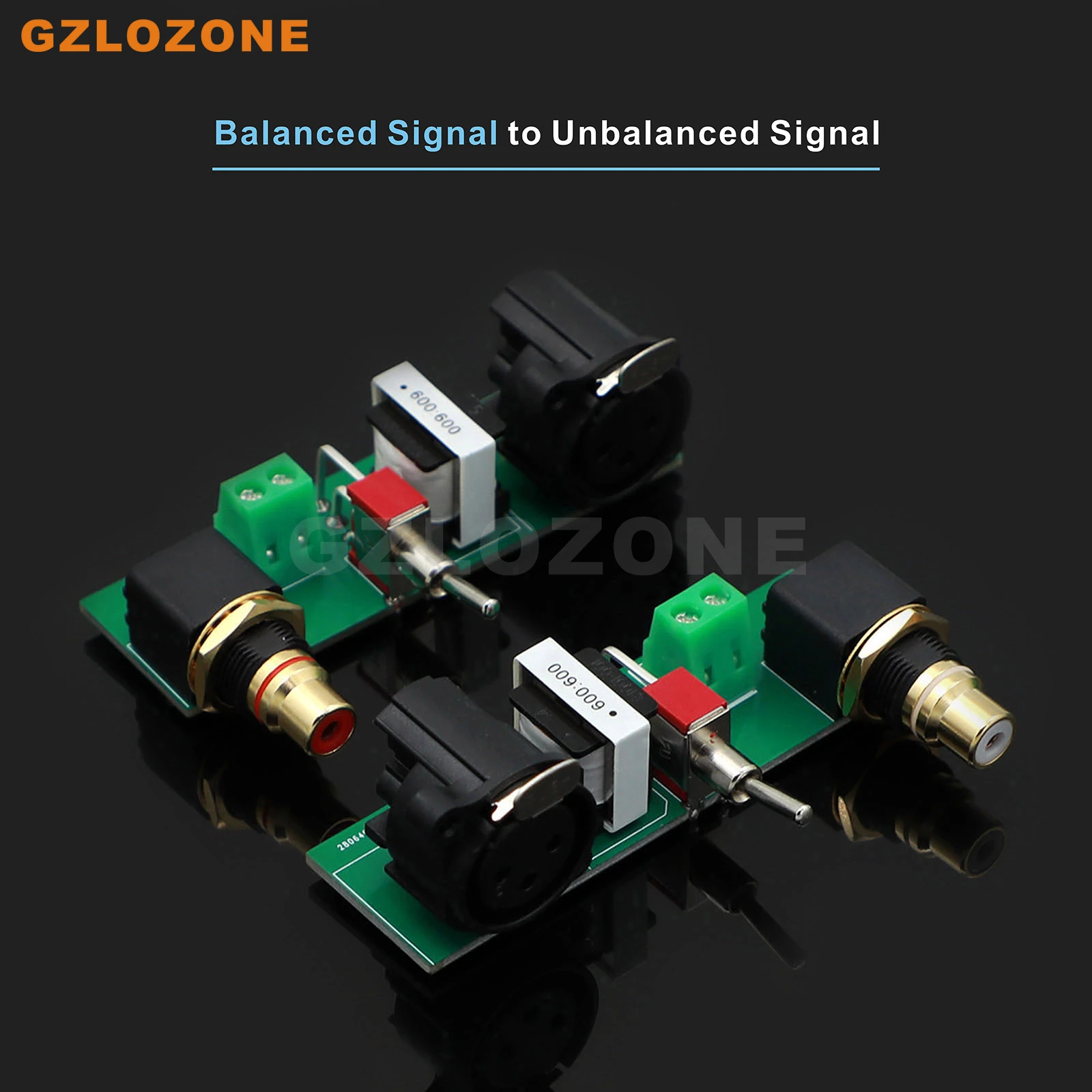 

1 Pair Z600 Balanced XLR Signal To Unbalanced Signal Passive Conversion Board