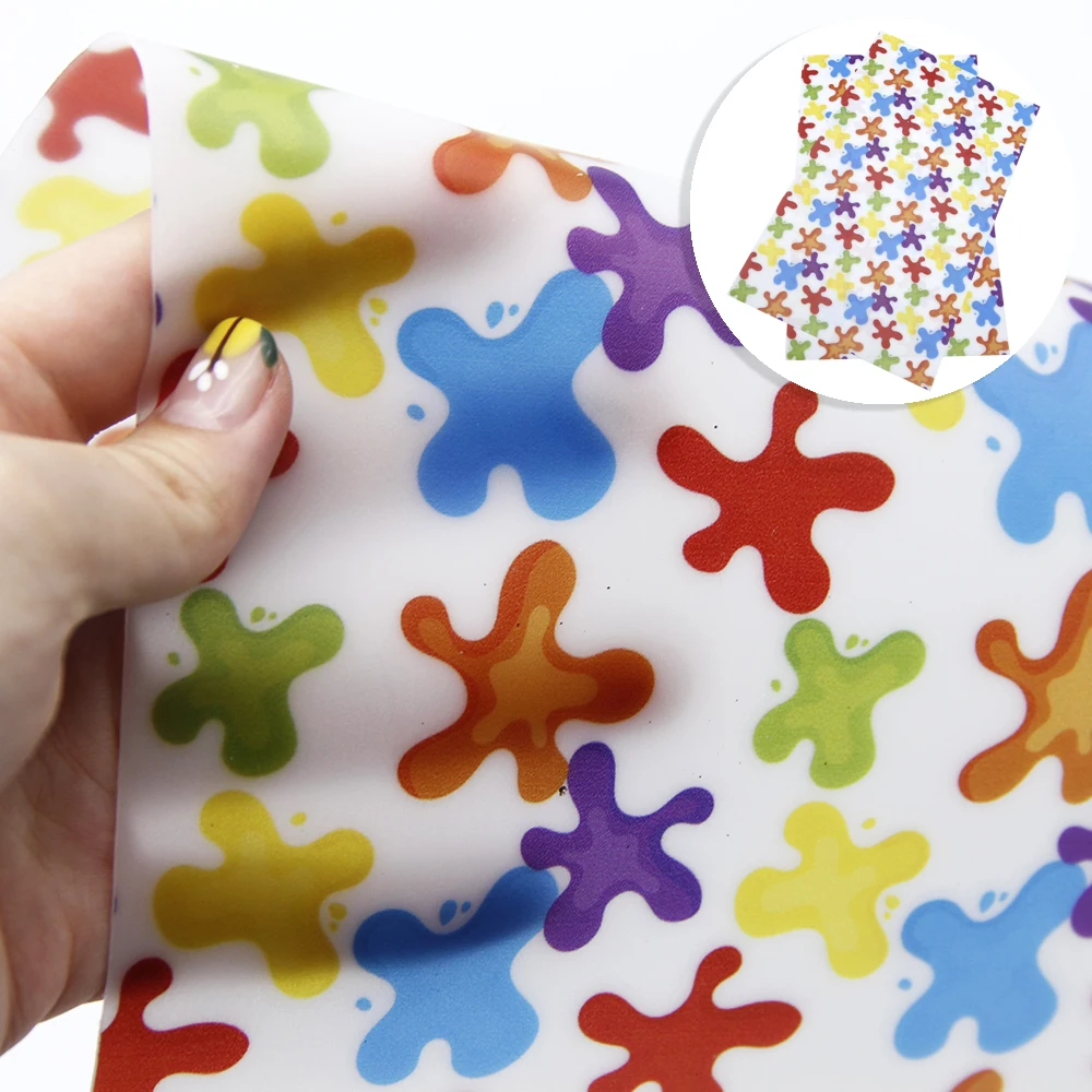 20*33 см краска брызговик желе искусственная кожа ткань для бантов рукоделия DIY