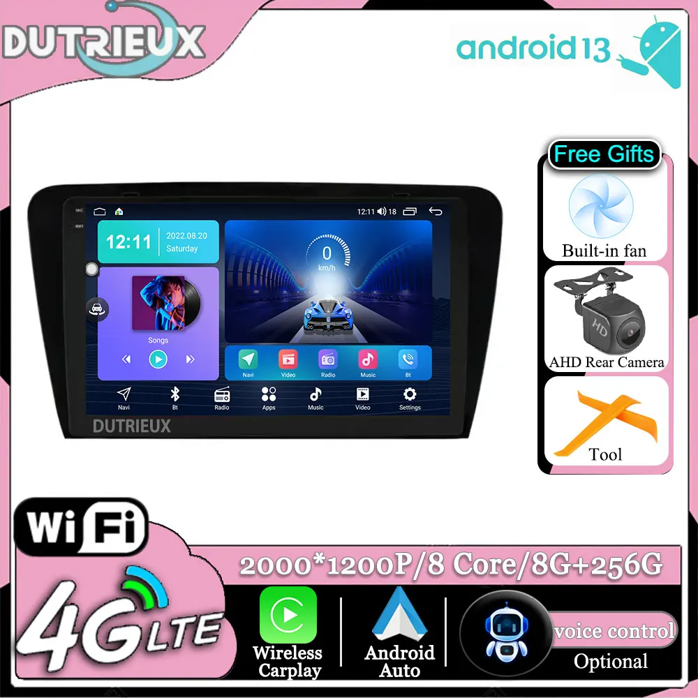 

Android 13 для Skoda Octavia 3 A7 2013 - 2018 Carplay мультимедийный монитор экран стерео радио видеоплеер ТВ Автомобильный GPS навигатор
