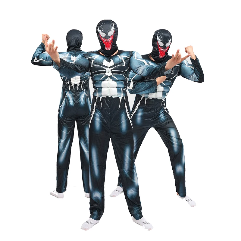 

165-185cm Adults Kids Anime Superhero Movie Hero Jumpsuit Mask Set Men Boys Halloween Cosplay Costumes Party Dresses Up Outfit