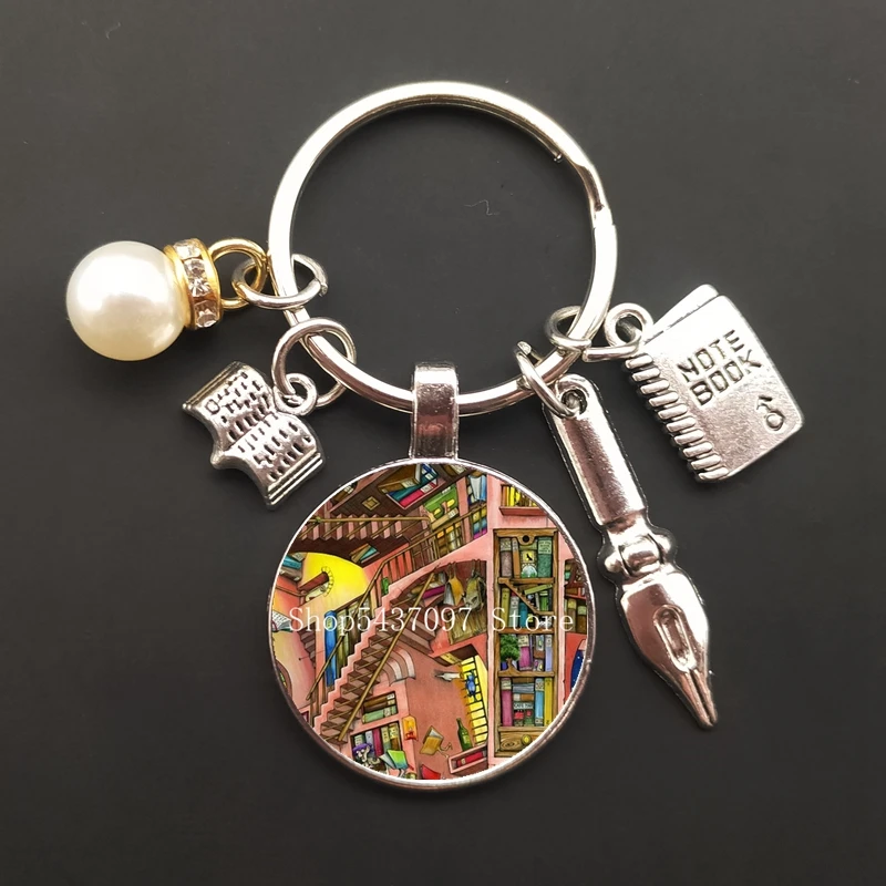 Брелок для ключей в стиле ретро ретро-книга с фото пар ювелирных изделий сумок