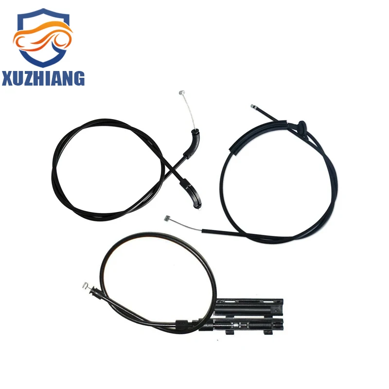 

3шт. 51238240608 51238240609 51237197474 Передний центральный задний трос открывания капота для BMW 740i 2001 745i 745Li 02-05 750i 750Li