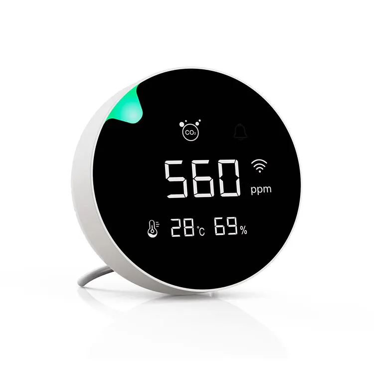 portable infrared co2 meter air quality monitor indoor air quality detector a-l-a-r-m sensor PM 2.5 enlarge
