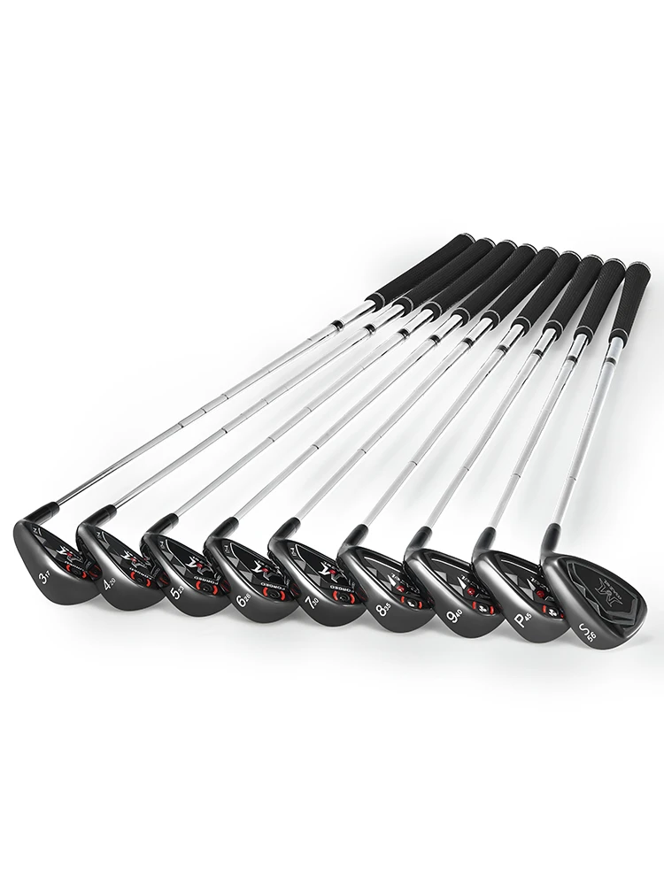 MAZEL Golf Black Complete Iron Sets Clubs (9PCS) Mens Or Womens Right Handed Club With Steel Shaft &Golf Clubs