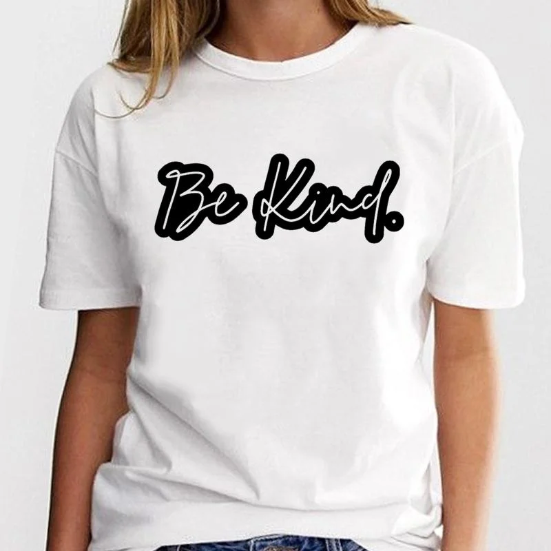 

T-shirt Women Letter Sweet Lovely Trend Ladies Clothing Tee Cartoon T Shirt Top