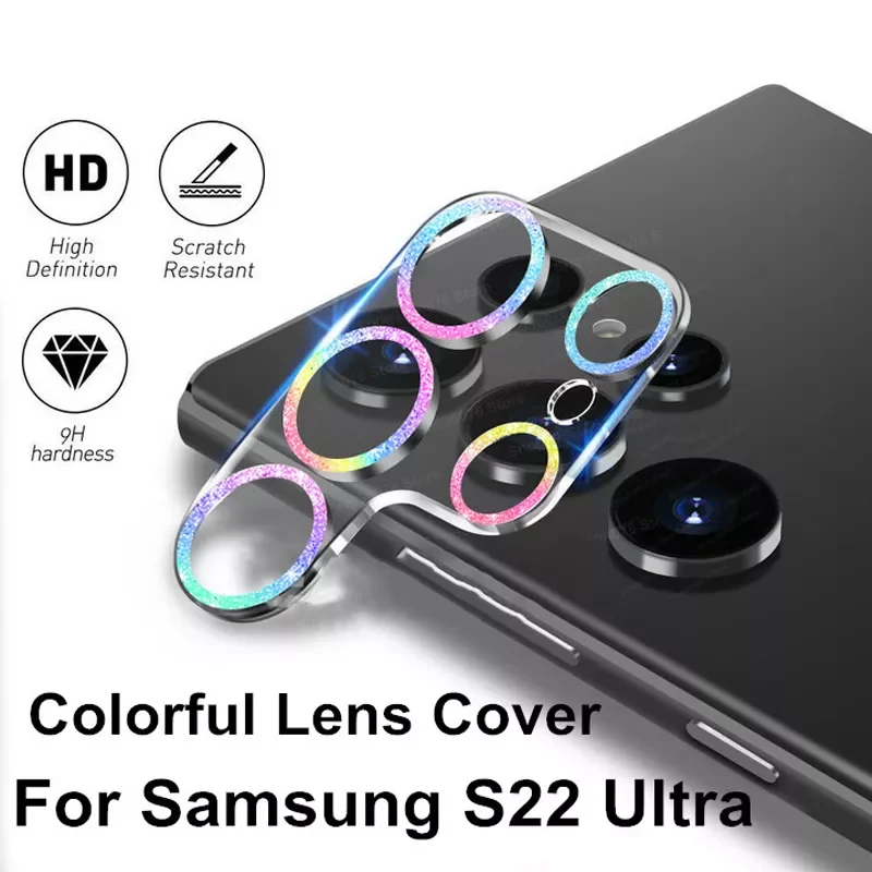 

Colorful Camera Lens Glass For Samsung Galaxy S22 Ultra Camera Protector For Samsung S22Ultra s22 ultra s22 S22 ultra Lens Cover