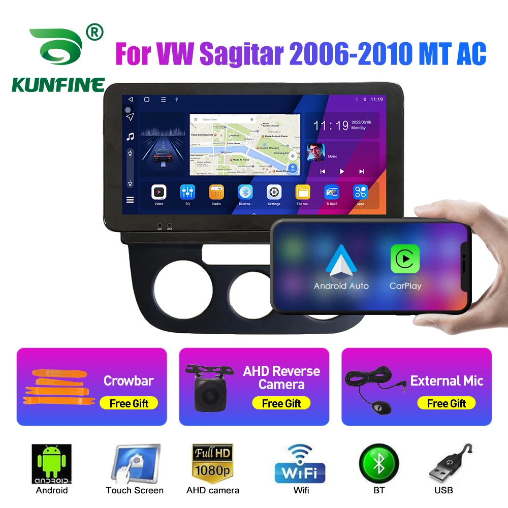 

10.33 Inch Car Radio For VW Sagitar 2006-2010 2Din Android Octa Core Car Stereo DVD GPS Navigation Player QLED Screen Carplay