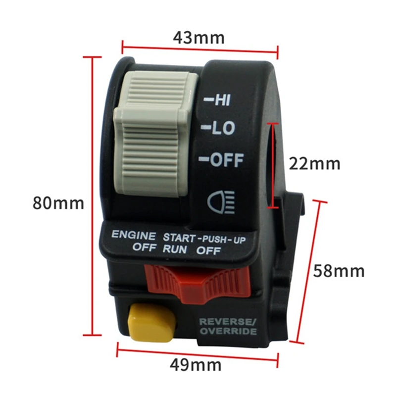 Детали переключателя левого руля для Polaris Magnum Diesel Scrambler Sportsman Trail Boss Xpedition Xplorer 325 335