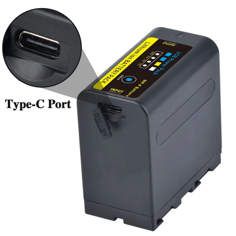 9600 мАч NP-F980 NP-F970 NPF970 NPF960 аккумулятор Power Bank для Sony DCR-VX2100 DSR-PD150 DSR-PD170 FDR-AX1 HDR-AX2000 HVR-HD1000U