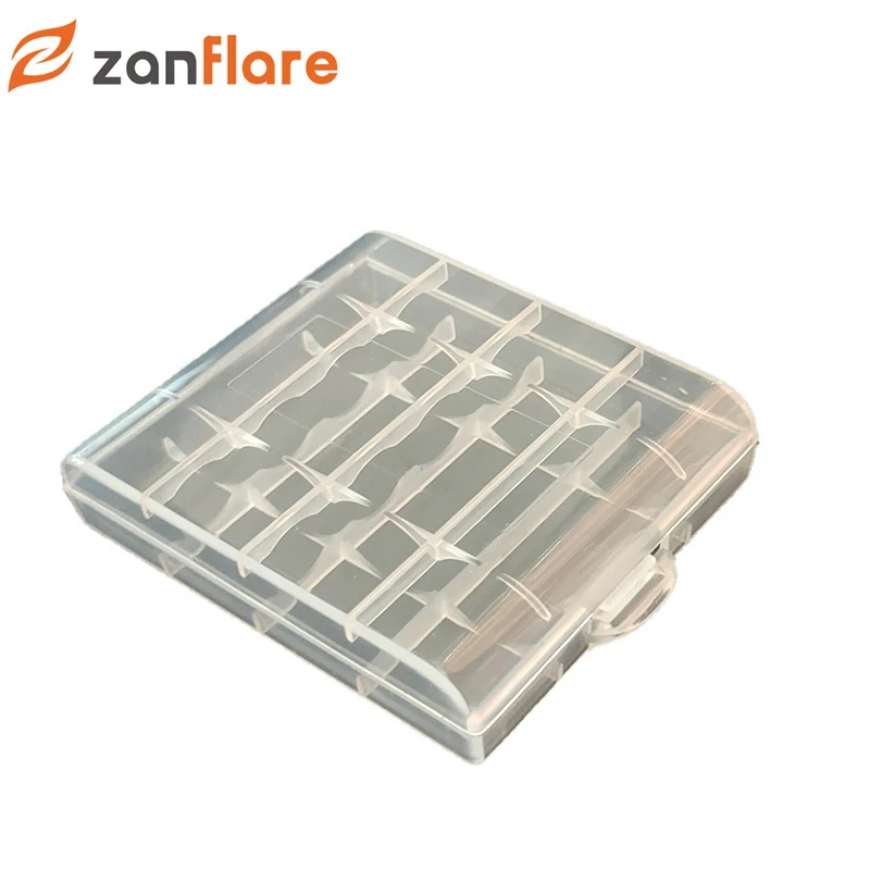 Жесткий полипропиленовый прозрачный чехол Zanflare для хранения батарей AA/AAA, портативный прозрачный чехол