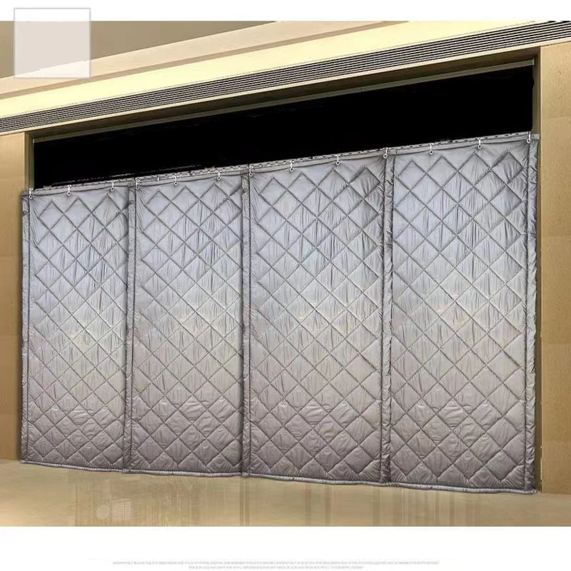 

Занавески для зимней двери для использования в утолщенной занавеске без перфорации, теплоизоляционная Магнитная перегородка для сохранения тепла и звука Занавески для зимней двери для использования в утолщенной занавес