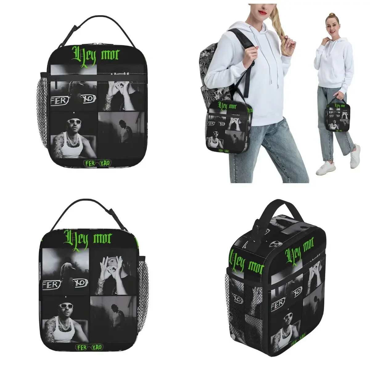 Изолированные ланч-пакеты Feid Ferxxo крутой хип-хоп Rapper Merch 2024 контейнер для обеда