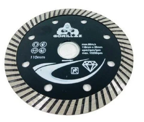 

110 mm Turbo Diamond Cutting Disc. 22,23mm Bore with Ring for 20 mm Gorillaz