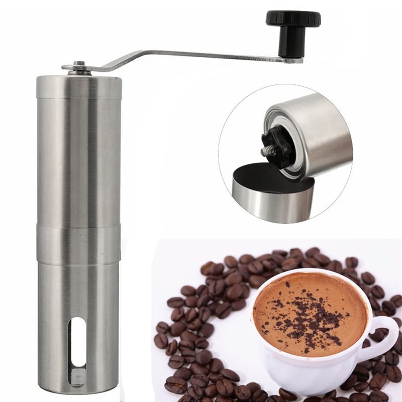 

Coffee Bean Grinder Stainless Steel Hand Manual Handmade Grinder Mill Kitchen Grinding Tool