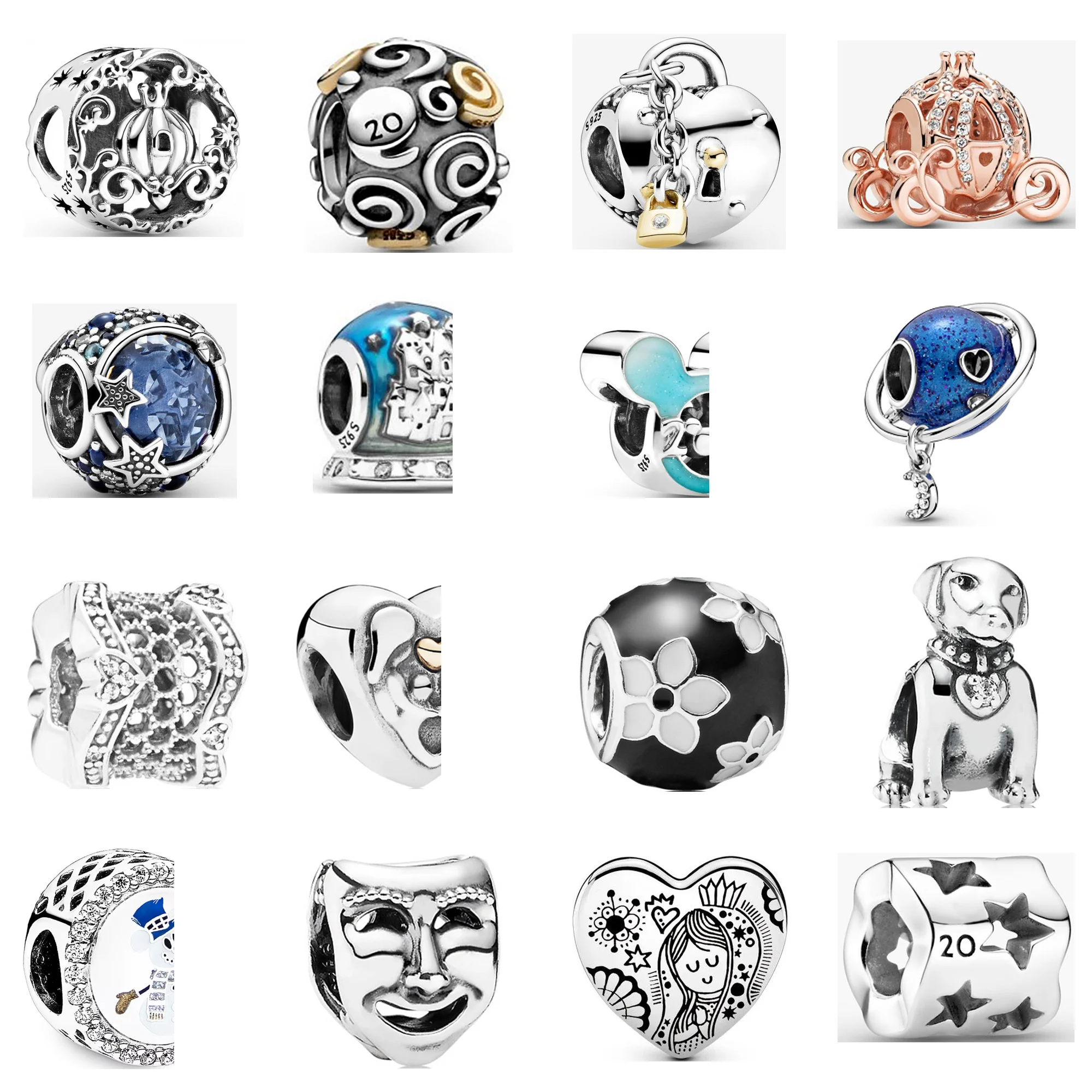 

Pan2021 New Bead Mask Bracelet Female Beads Universe Around Loose Beads Jewelry S925 Sterling Silver Original Jewelry