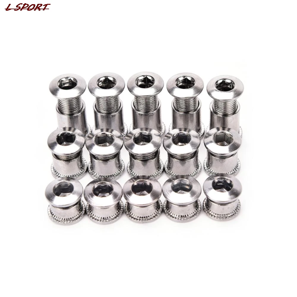 

5 PCs Crankset Bolts Crank Bolts Bike Chainring Bolts Bicycle Crank Screws Nut