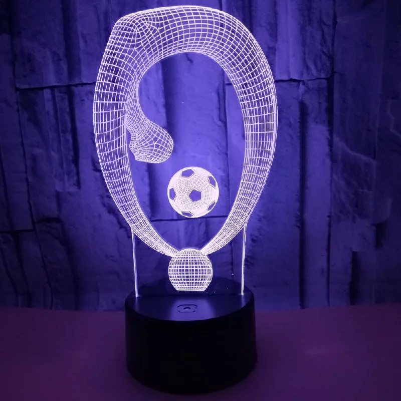

Football Color Conversion 3D Acrylic Lamp Lights Lighting Children's Toys Led Lights for Room Children's Gifts Football Lamp